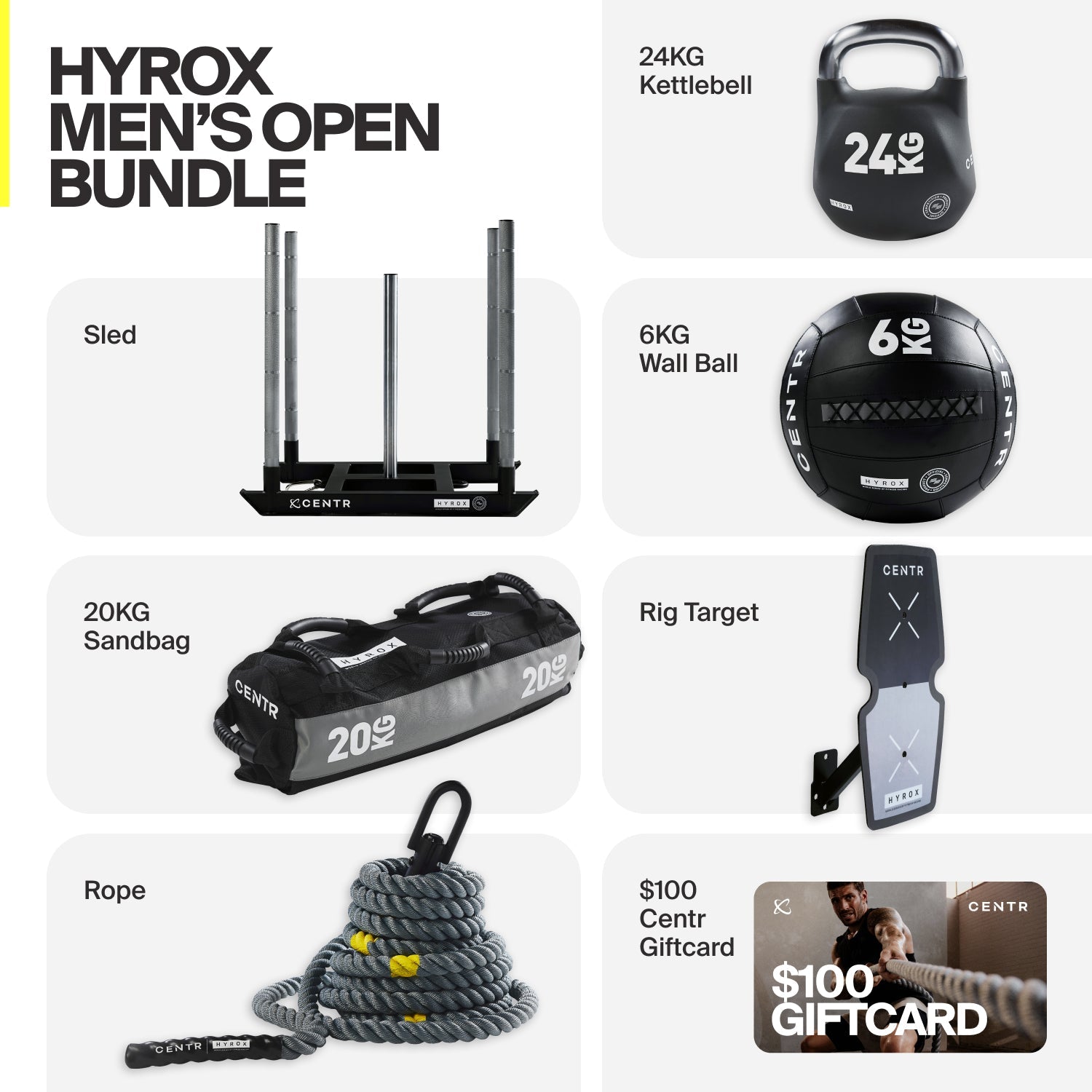 Hyrox Men's Open Bundle - CentrCentr
