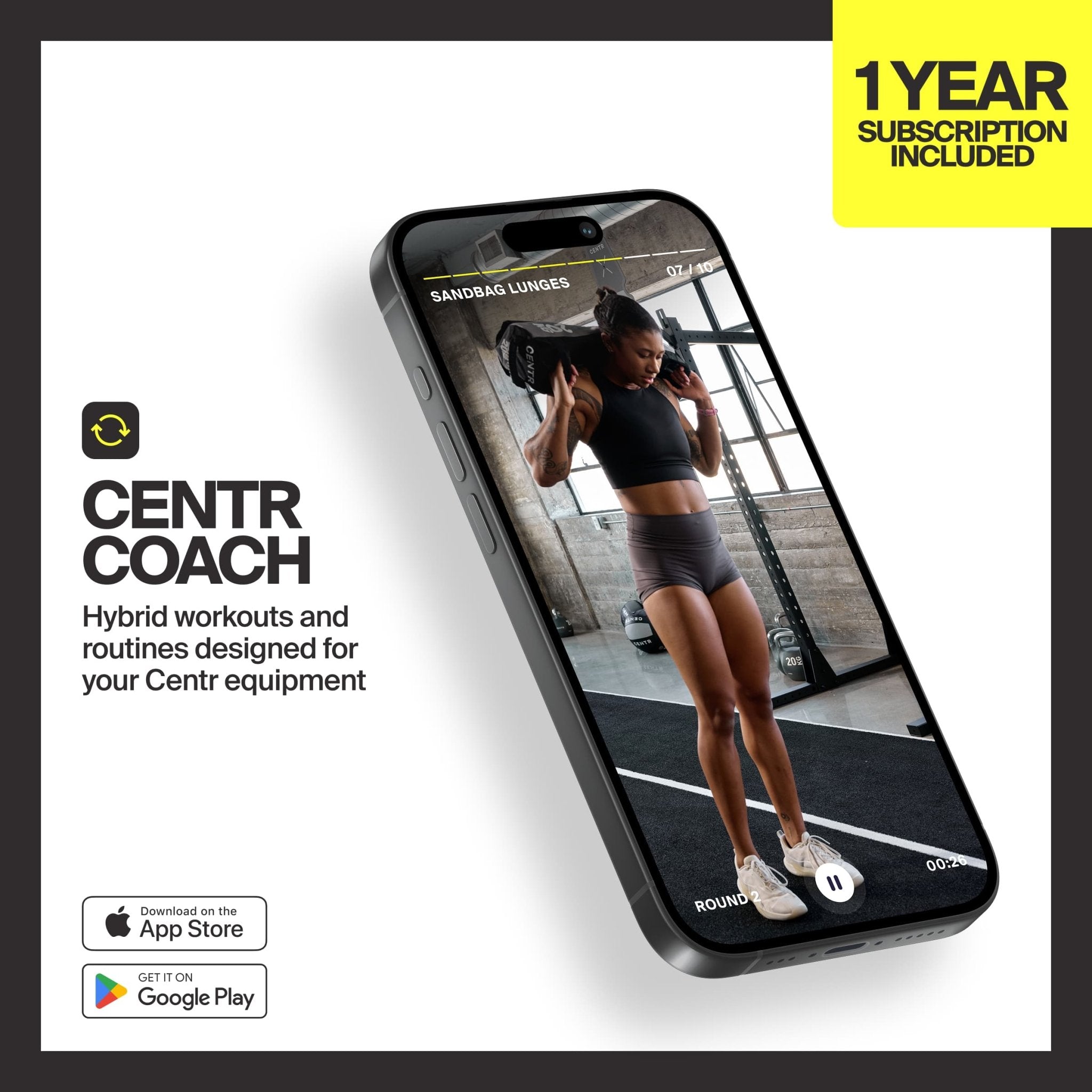 HYROX Sandbag + Centr Coach Bundle - Centrcentrllc
