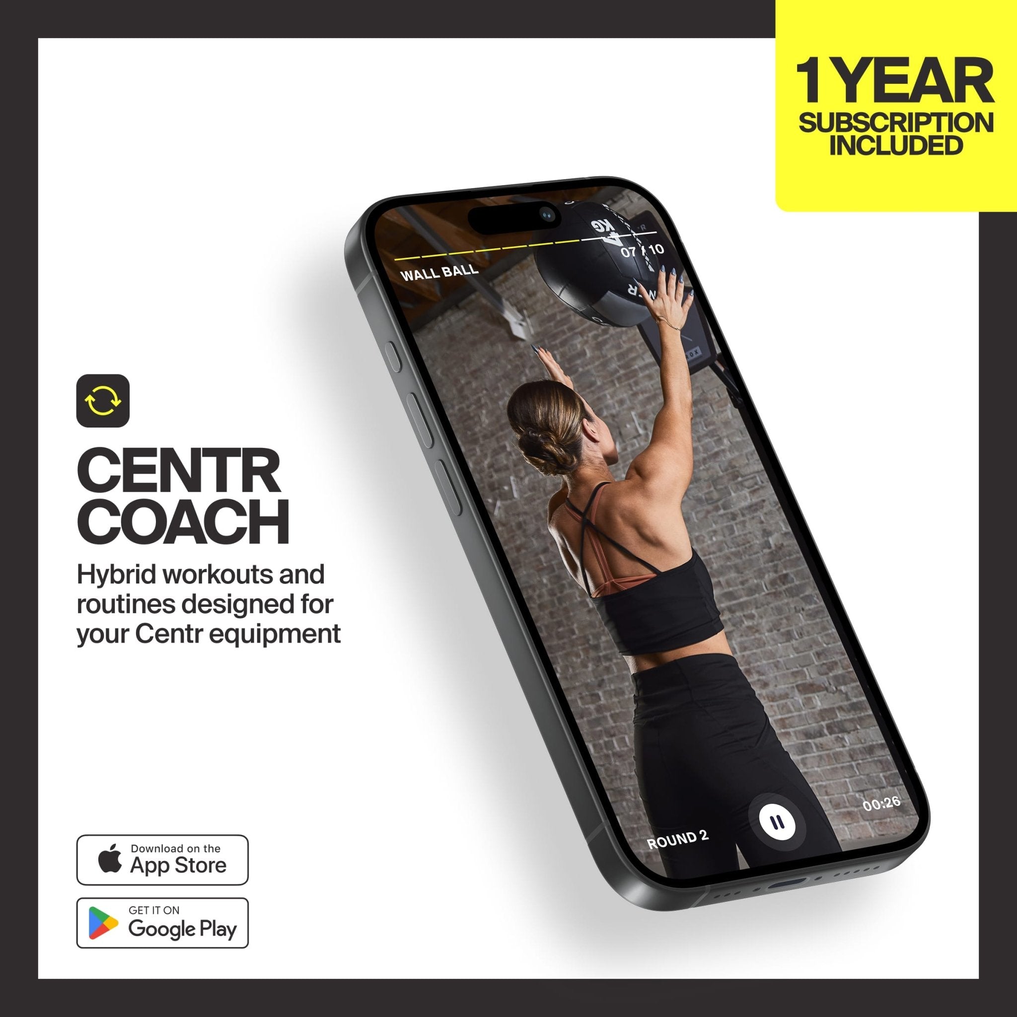 HYROX Wall Ball + Centr Coach Bundle - Centrcentrllc