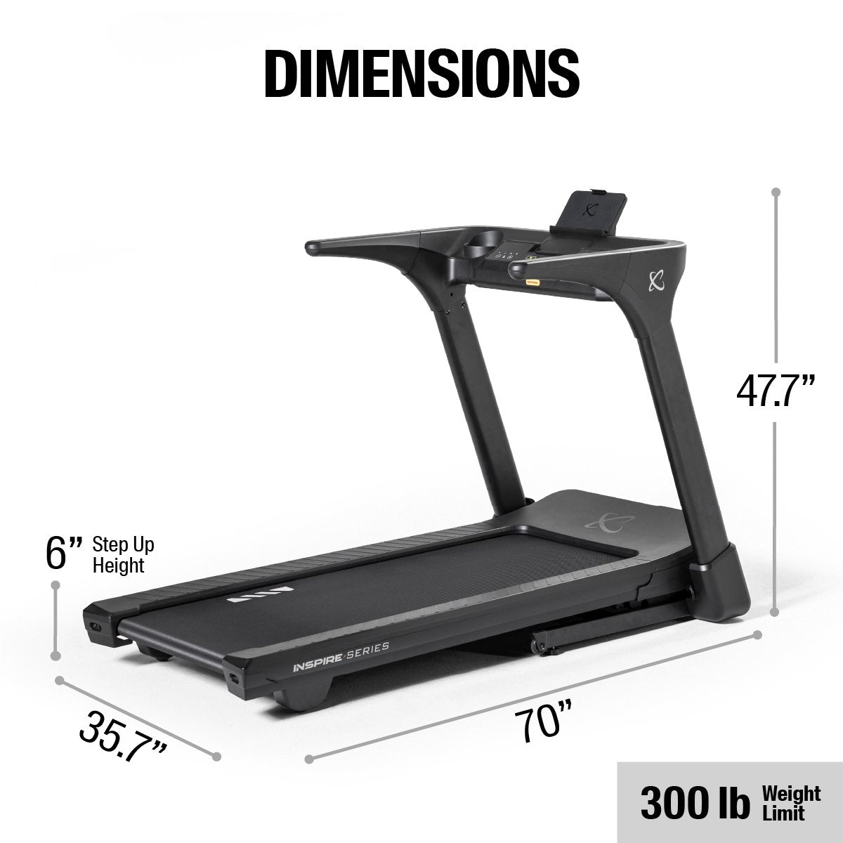Inspire Series T4 Folding Treadmill - Centrcentrllc