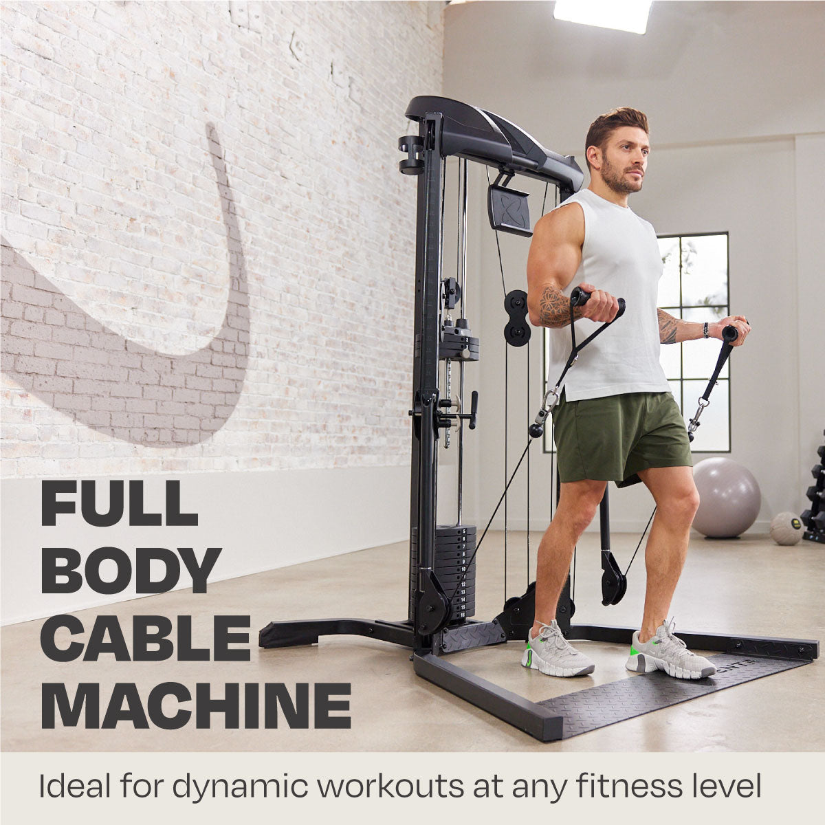 Centr 1 Home Gym Functional Trainer With Folding Workout Bench and 12-month  Centr Membership