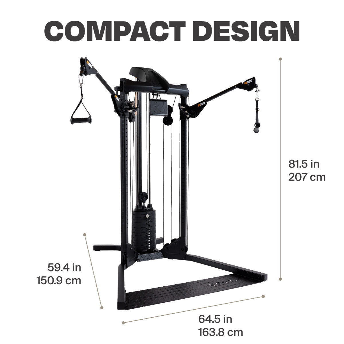 Centr Home Gym Functional Trainer — 160 lb Weight Stack