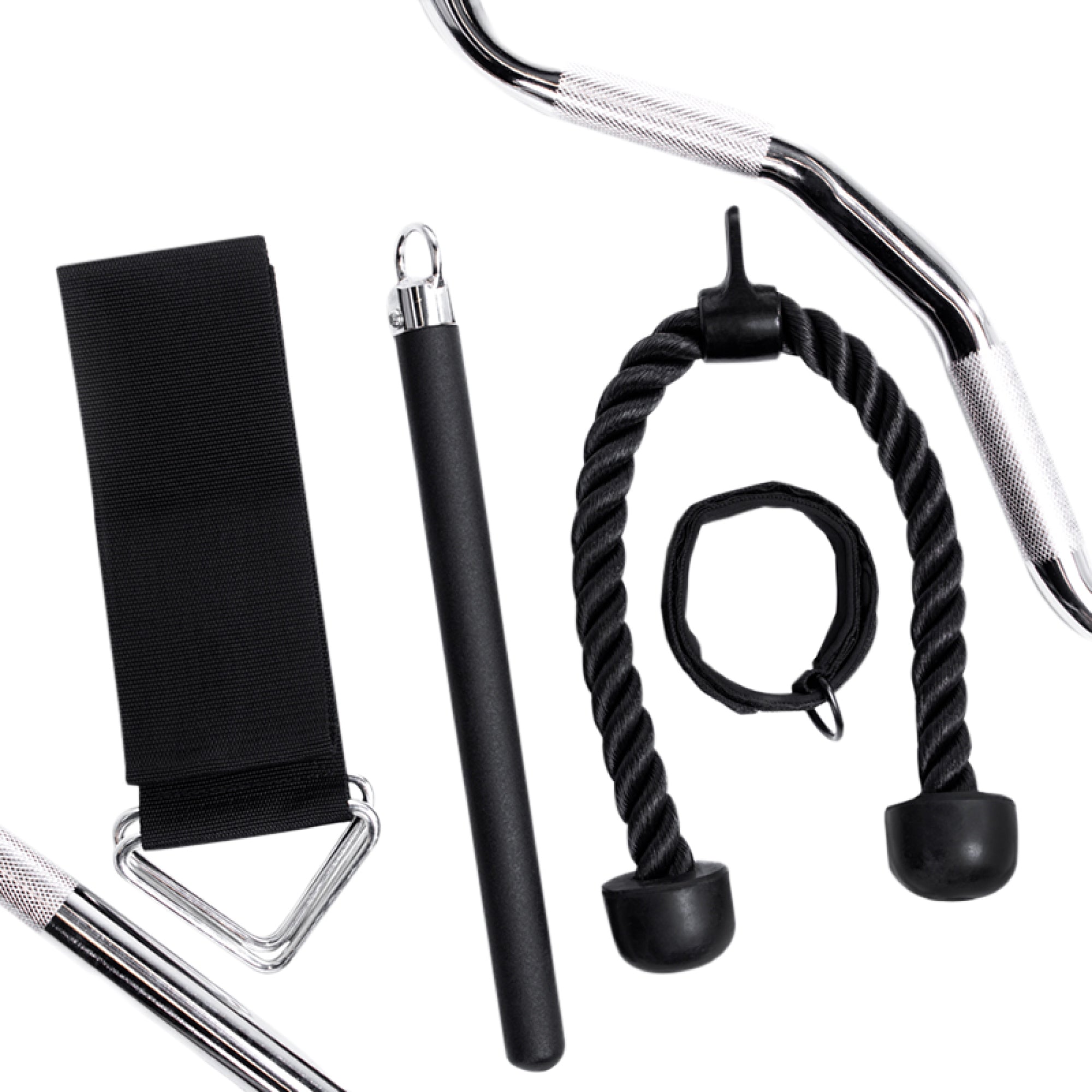 6-Piece Home Gym Attachments Kit – Cable Machine Accessories Centr