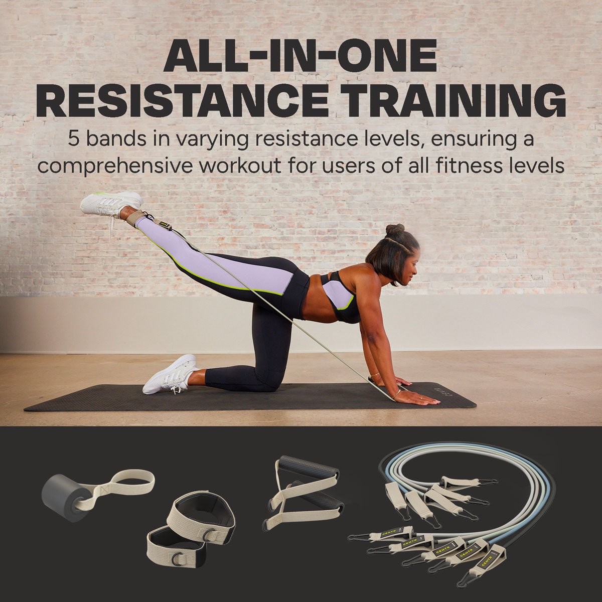 Centr Resistance Bands with Handles - Centrcentrllc