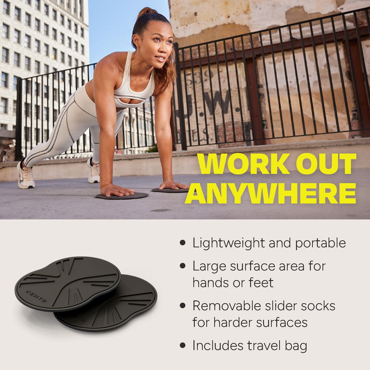 Sliding Plate Workout Exercise Slides Discs Yoga Fitness Sliding