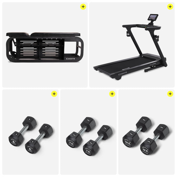 ウエイトトレーニング Dumbell XPRT 32LB Neoprene Dumbbell Set with Rack | 3, 5, 8LB Color-Coded