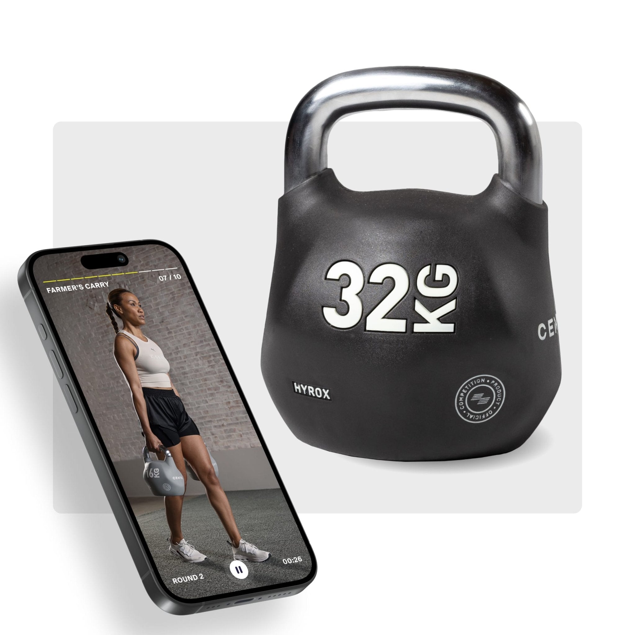 HYROX Kettlebell + Centr Coach Bundle - Centrcentrllc