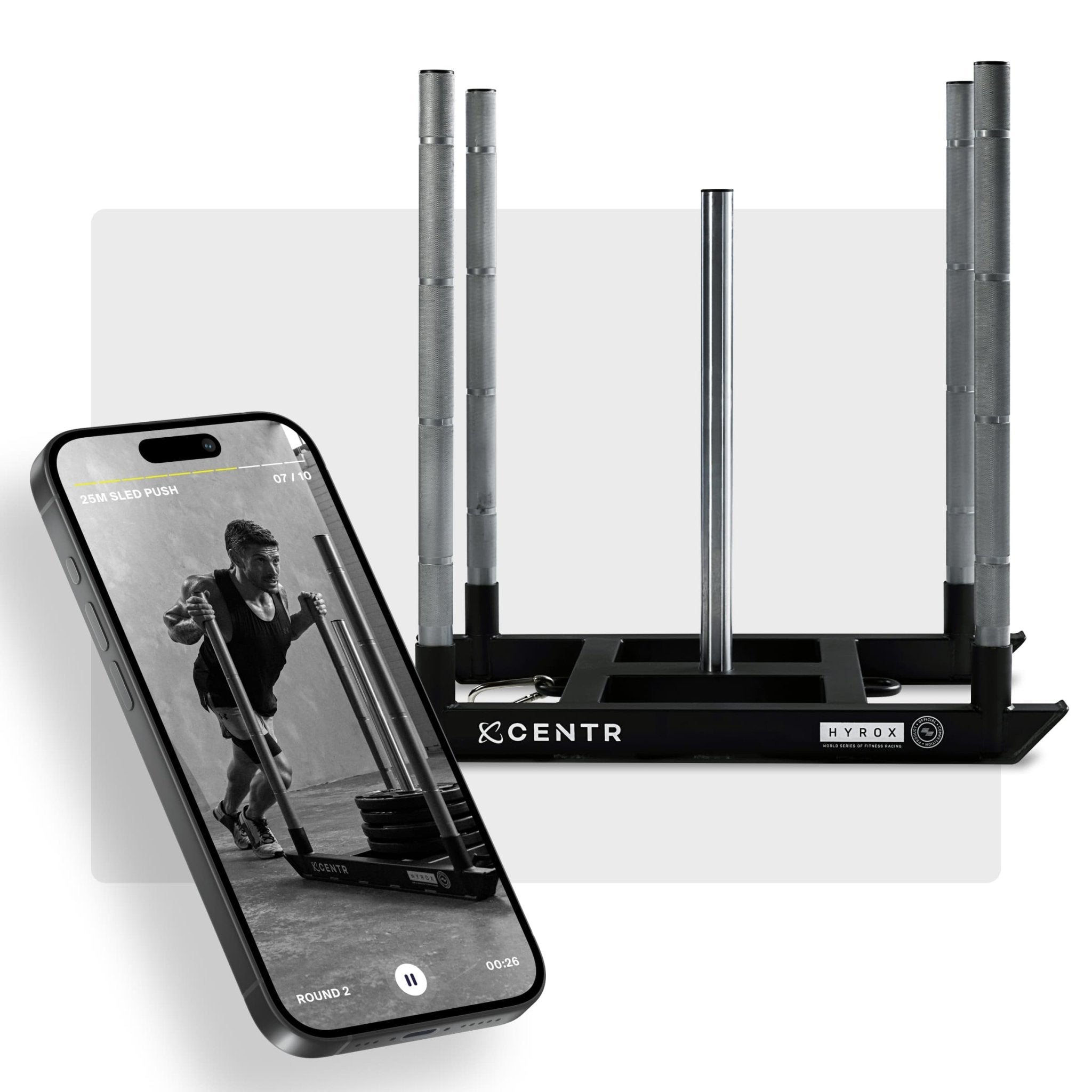 HYROX Power Sled + Centr Coach Bundle - Centrcentrllc