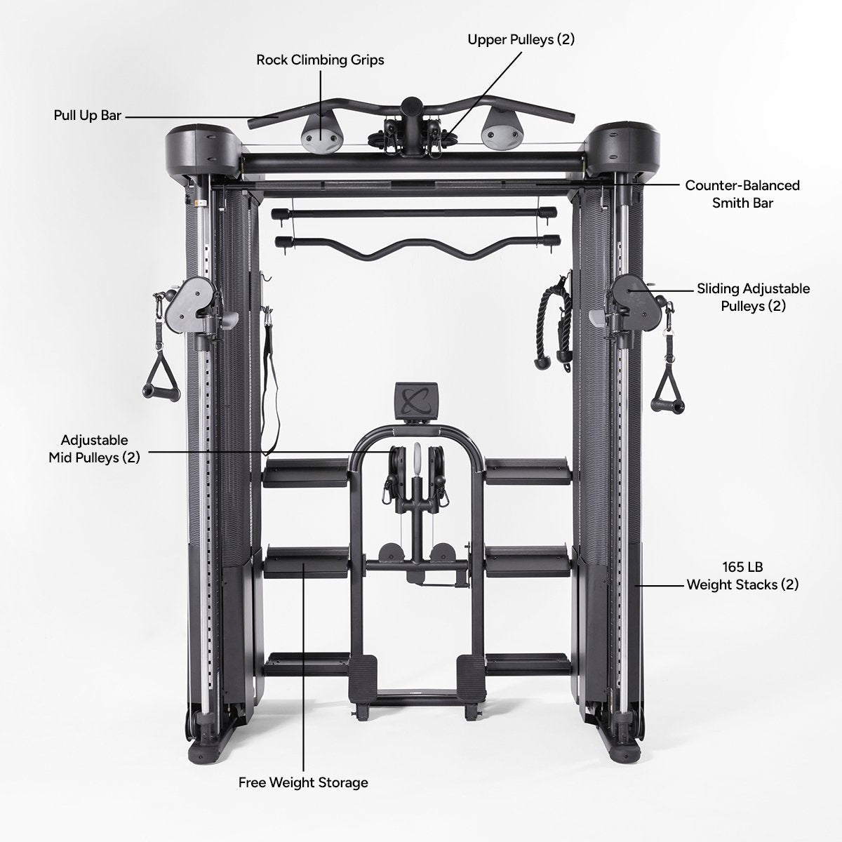 Inspire Series FT2 PRO Smith Functional Trainer - Centrcentrllc