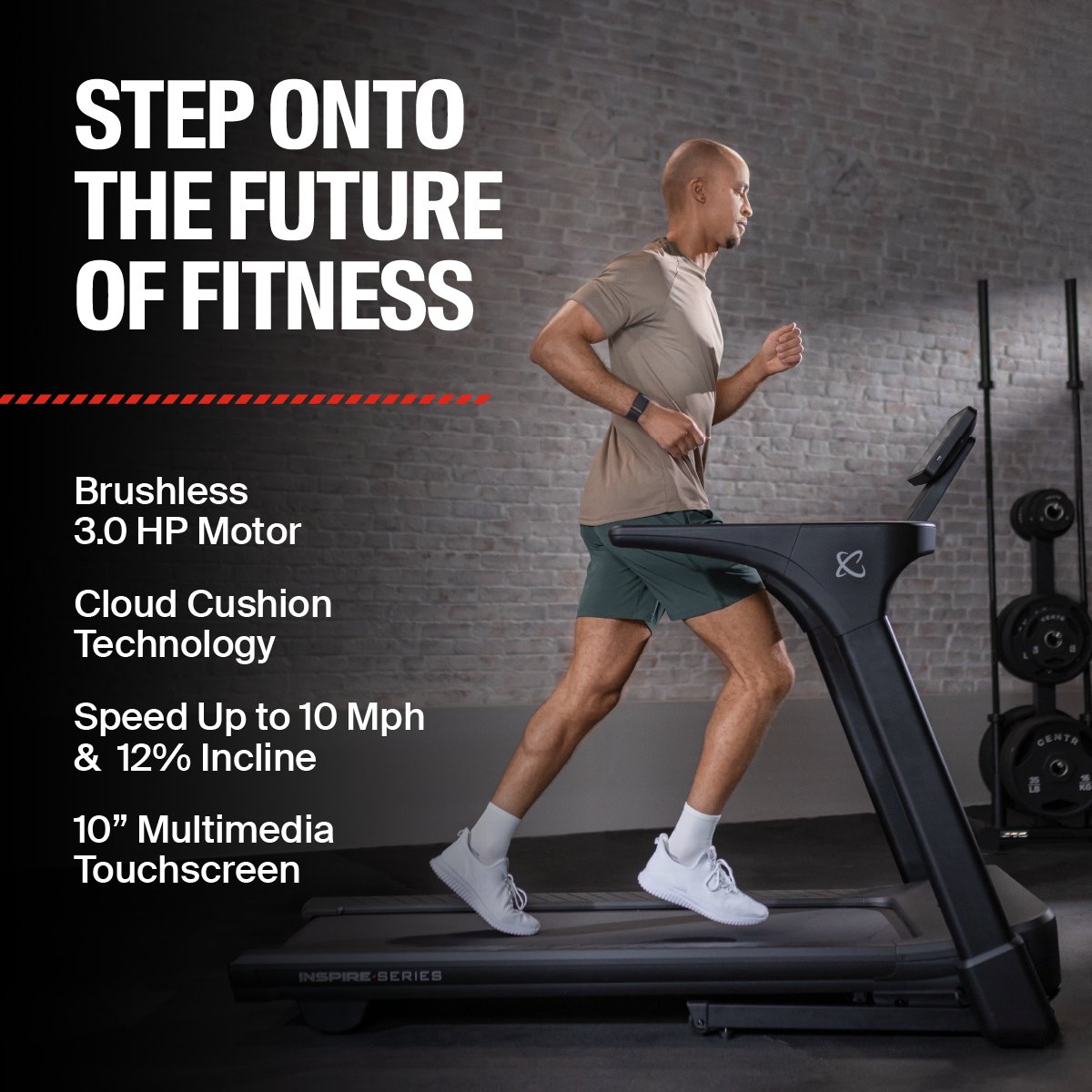 Inspire Series T4s Folding Treadmill - Centrcentrllc