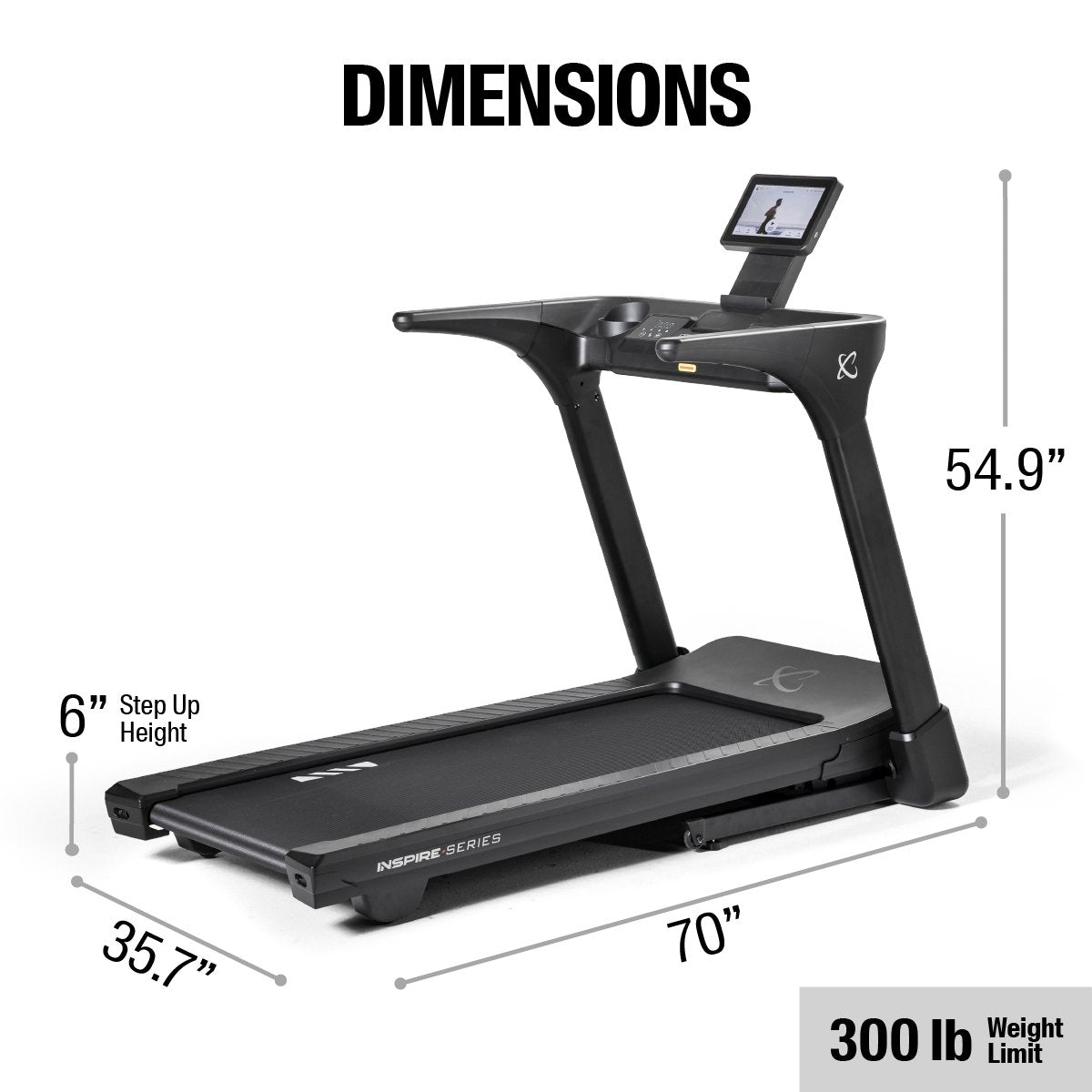 Inspire Series T4s Folding Treadmill - Centrcentrllc