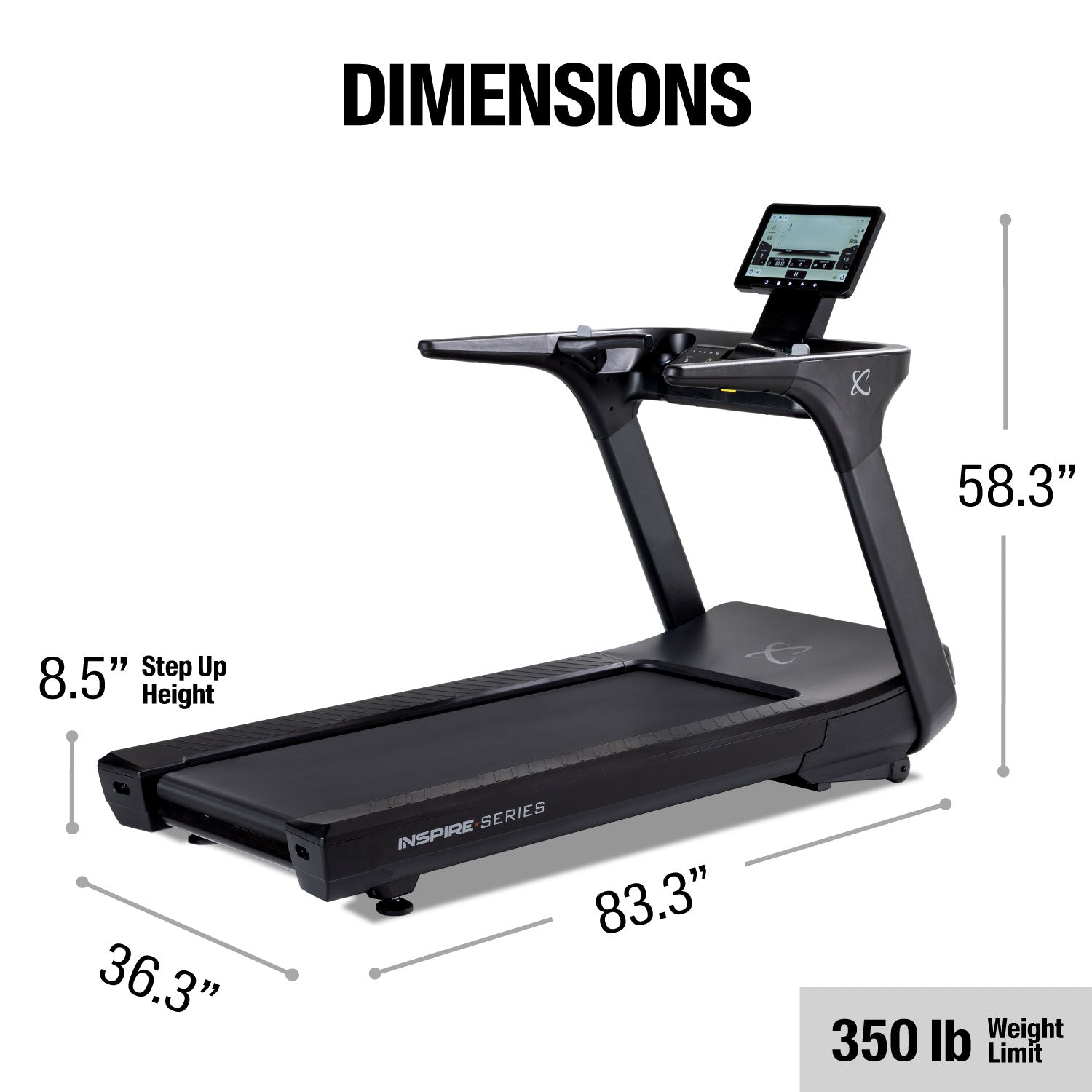 Inspire Series T7s Treadmill - Centrcentrllc